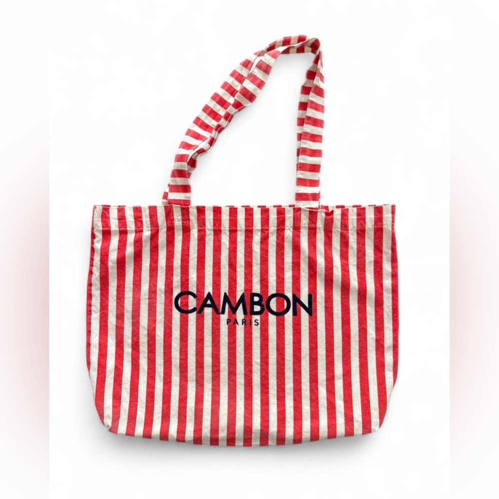 CAMBON Paris striped canvas tote. Great condition, a little faded from washing.